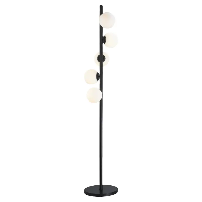 Moderná stojaca lampa Globe z matného skla