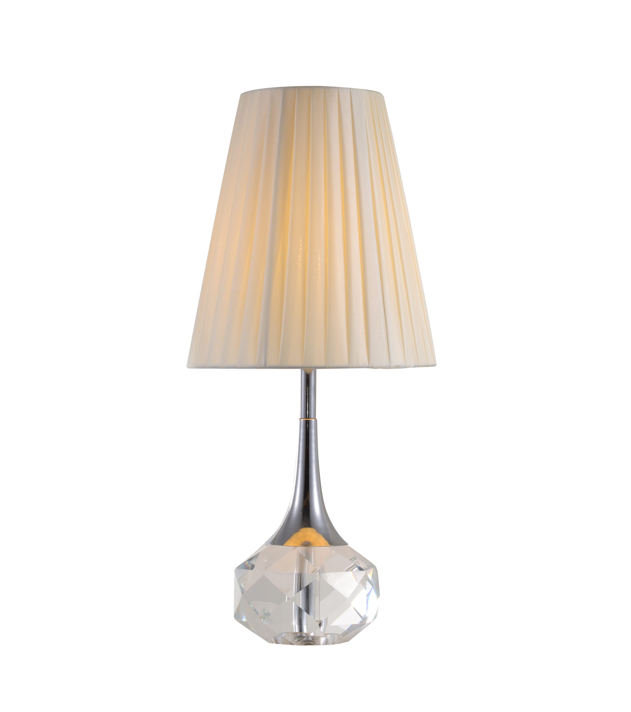 Moderná hotelová krištáľová stolová lampa